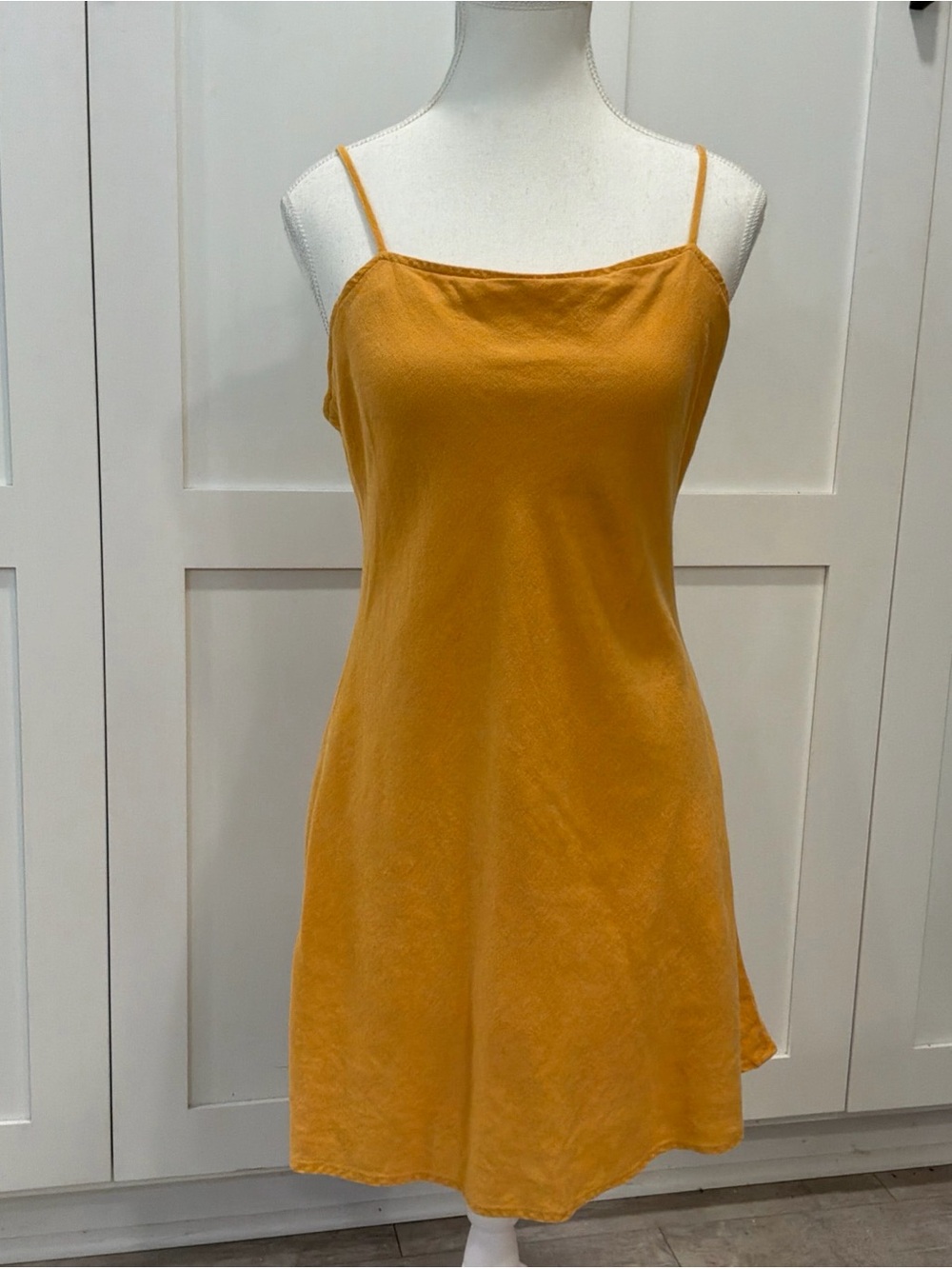 Abercrombie and Fitch Mini Dress Size M Adjustable Straps Summer Linen Blend